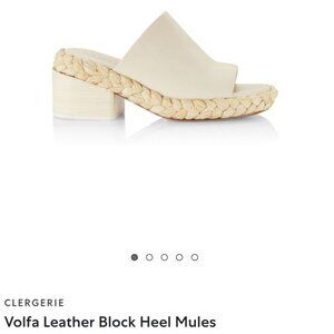 Clergerie Volfa cream sandal. 11.5 (EU size 42) NWT. Original price $575